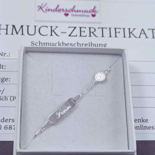 Armband Baby Taufuhr Weißgold